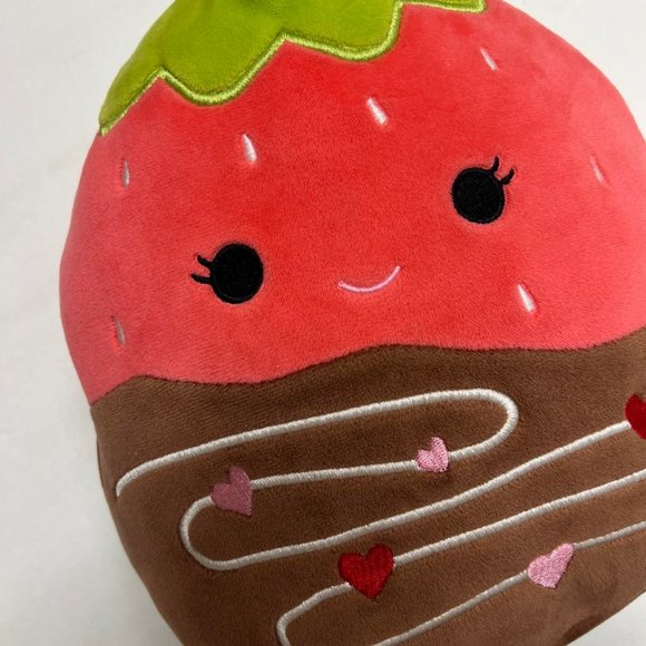 Squishmallow Scarlet Chocolate Strawberry 8" Plush Valentines 2022 - Picture 4 of 6
